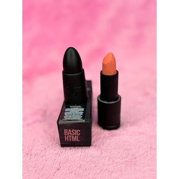 New! Basic HTML Jeffree Star Velvet Trap Lipstick Rare NWT NIB Peach Nude - Picture 6 of 7
